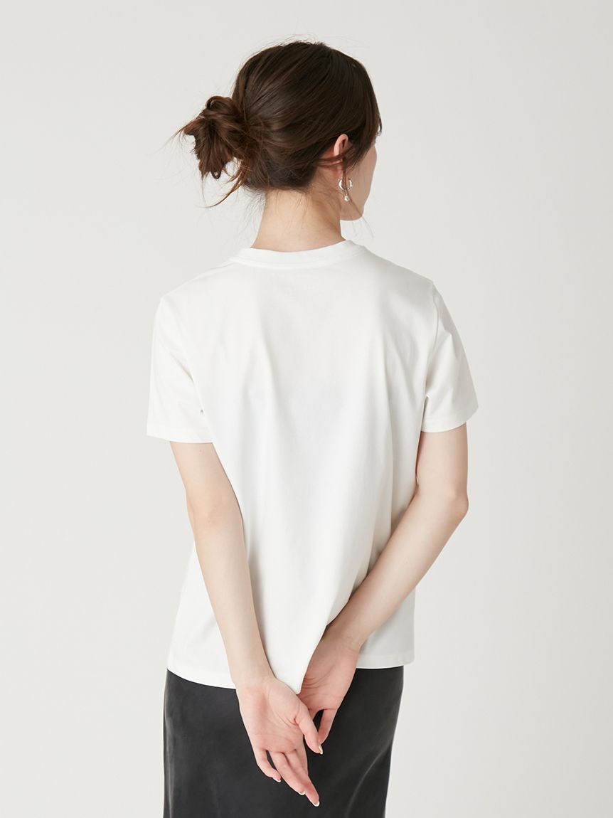 FRAY I.D「I.DロゴプリントTシャツ／ウォッシャブル・防シワ」|Tシャツ・カットソー|