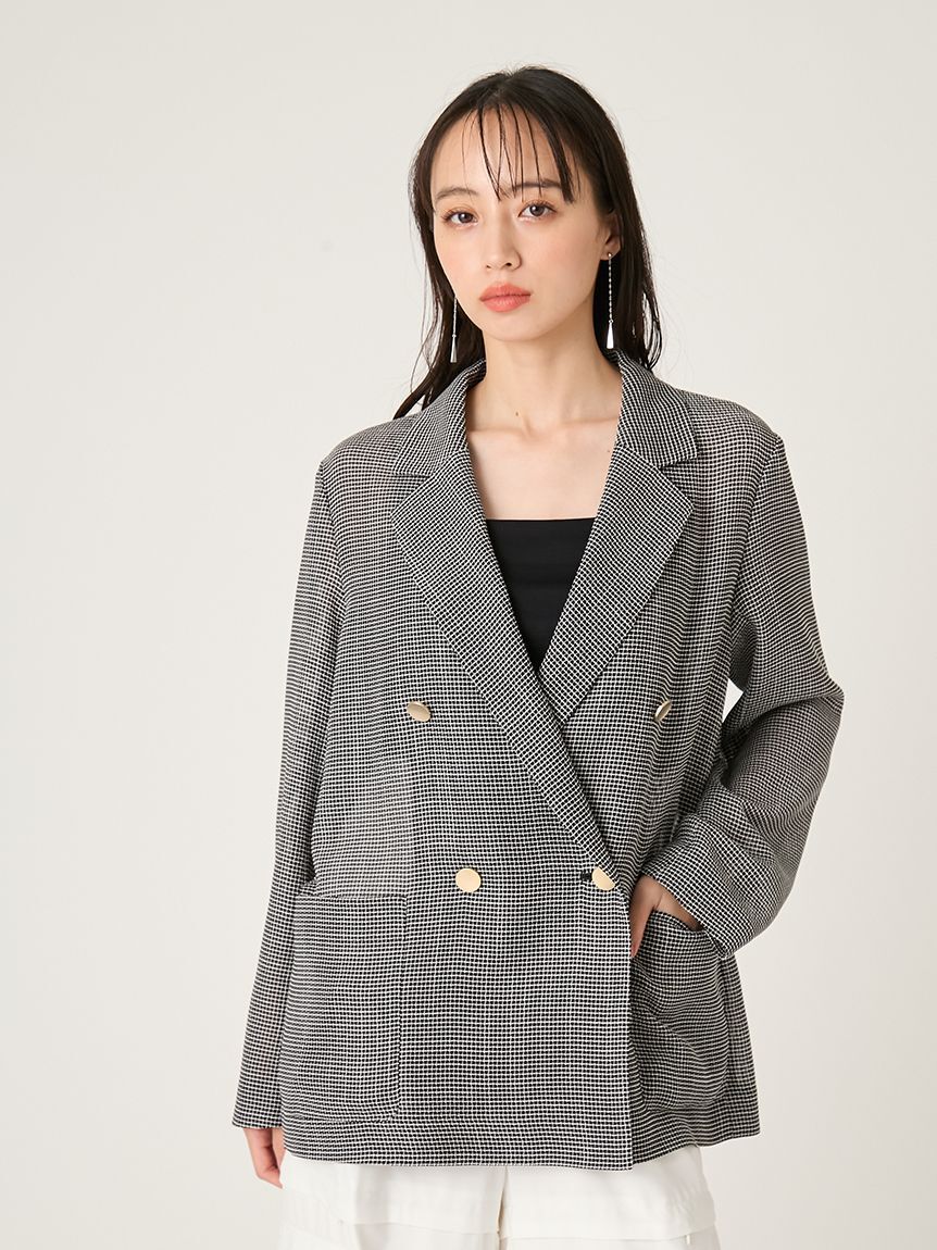 FRAY I.D「ダブルブレストカラミジャケット」|テーラードジャケット|