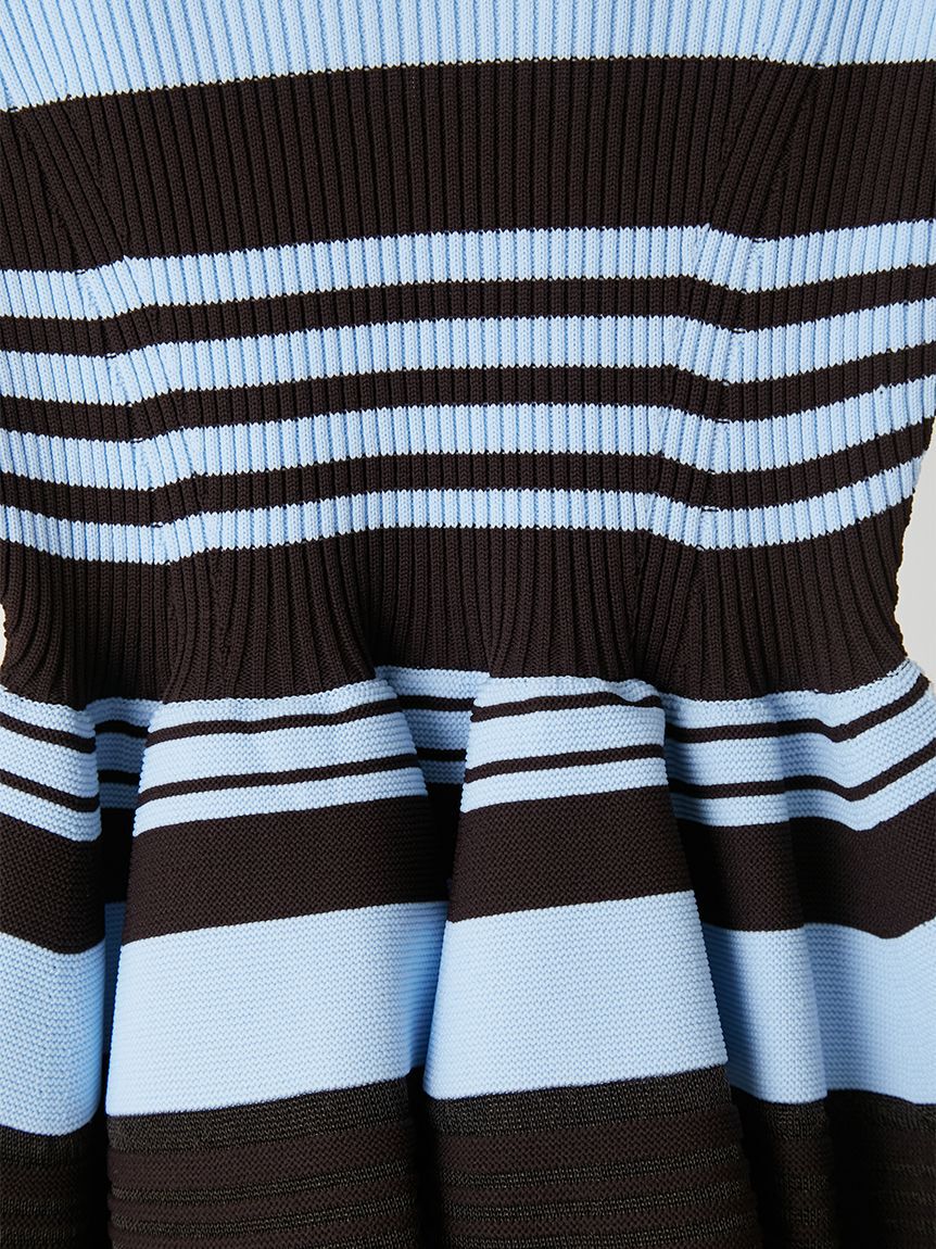 FRAY I.D「ホールガーメントペプラムニットワンピース／ウォッシャブル」|ワンピース|