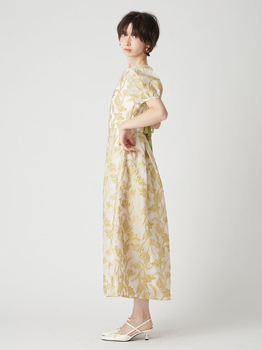 LILY BROWN「セミシアージャガードドレス」|ドレス|