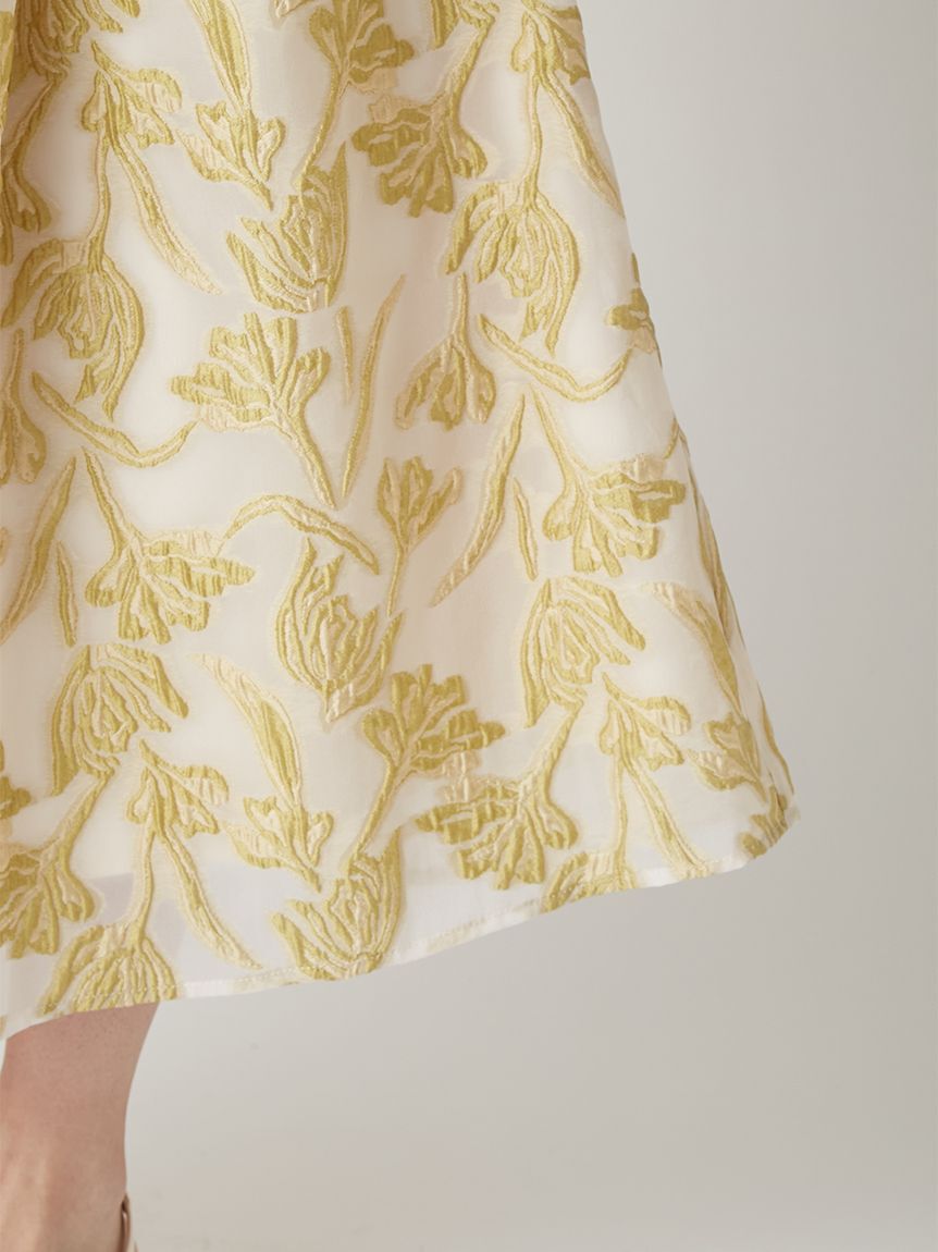 LILY BROWN「セミシアージャガードドレス」|ドレス|