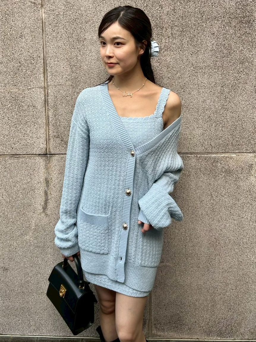 LILY BROWN「ツイーディーカーデセットミニワンピース」|ワンピース|