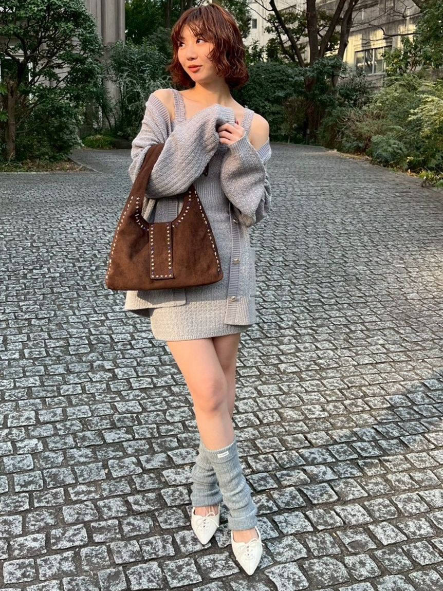 LILY BROWN「ツイーディーカーデセットミニワンピース」|ワンピース|