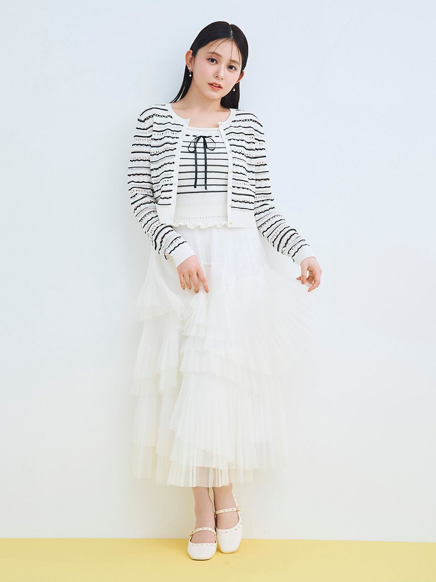 CELFORD「【洗える】レーシーニットアンサンブル」|ニット・セーター|