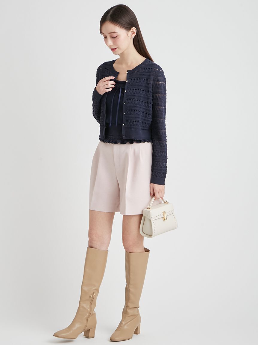 CELFORD「【洗える】レーシーニットアンサンブル」|ニット・セーター|