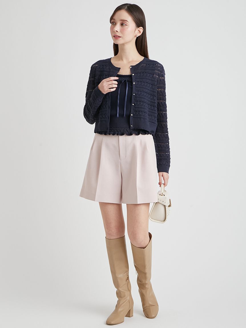 CELFORD「【洗える】レーシーニットアンサンブル」|ニット・セーター|