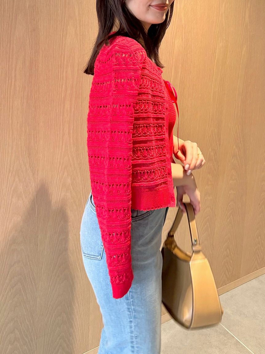 CELFORD「【洗える】レーシーニットアンサンブル」|ニット・セーター|