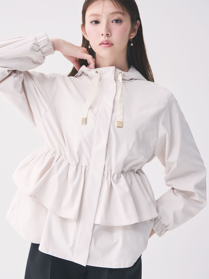 CELFORD「【UVカット】ティアードフリル撥水ブルゾン」|ブルゾン・スタジャン|