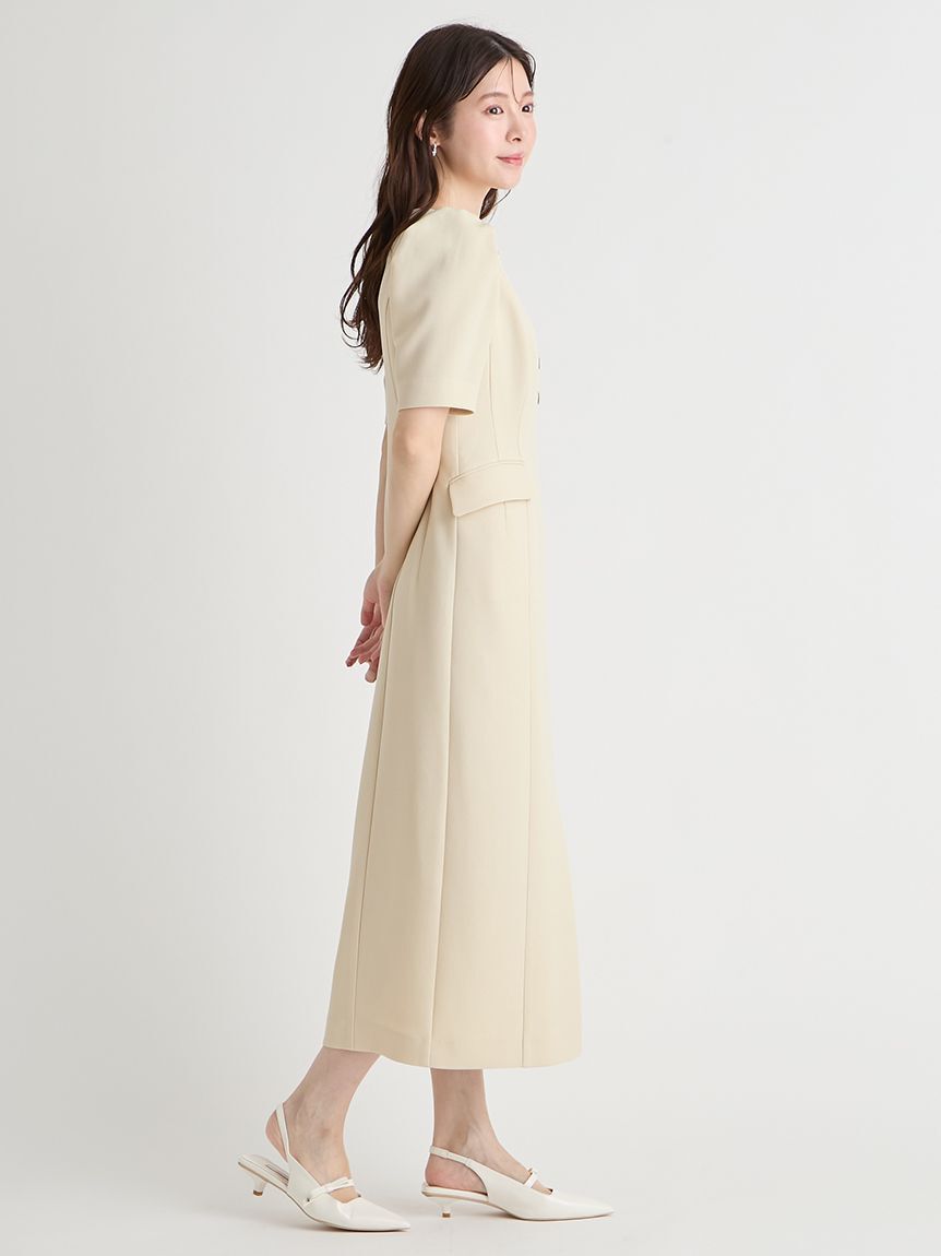 CELFORD「【洗える】スクエアネックタイトワンピース」|ワンピース|