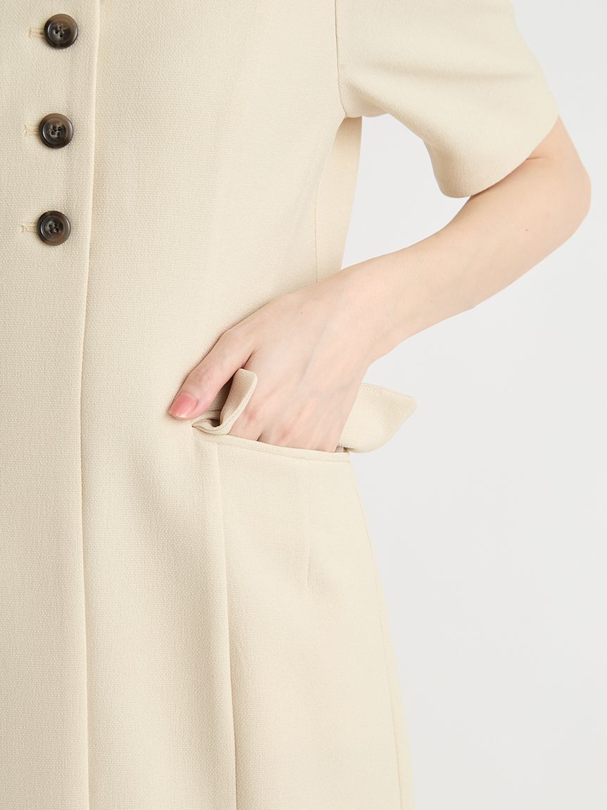 CELFORD「【洗える】スクエアネックタイトワンピース」|ワンピース|