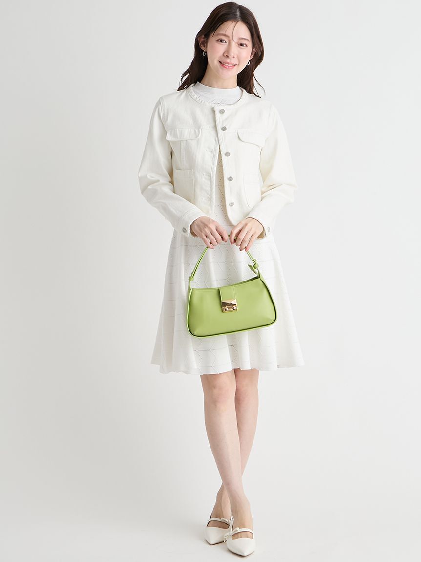 CELFORD「【洗える】アイレット柄ミニワンピース」|ワンピース|