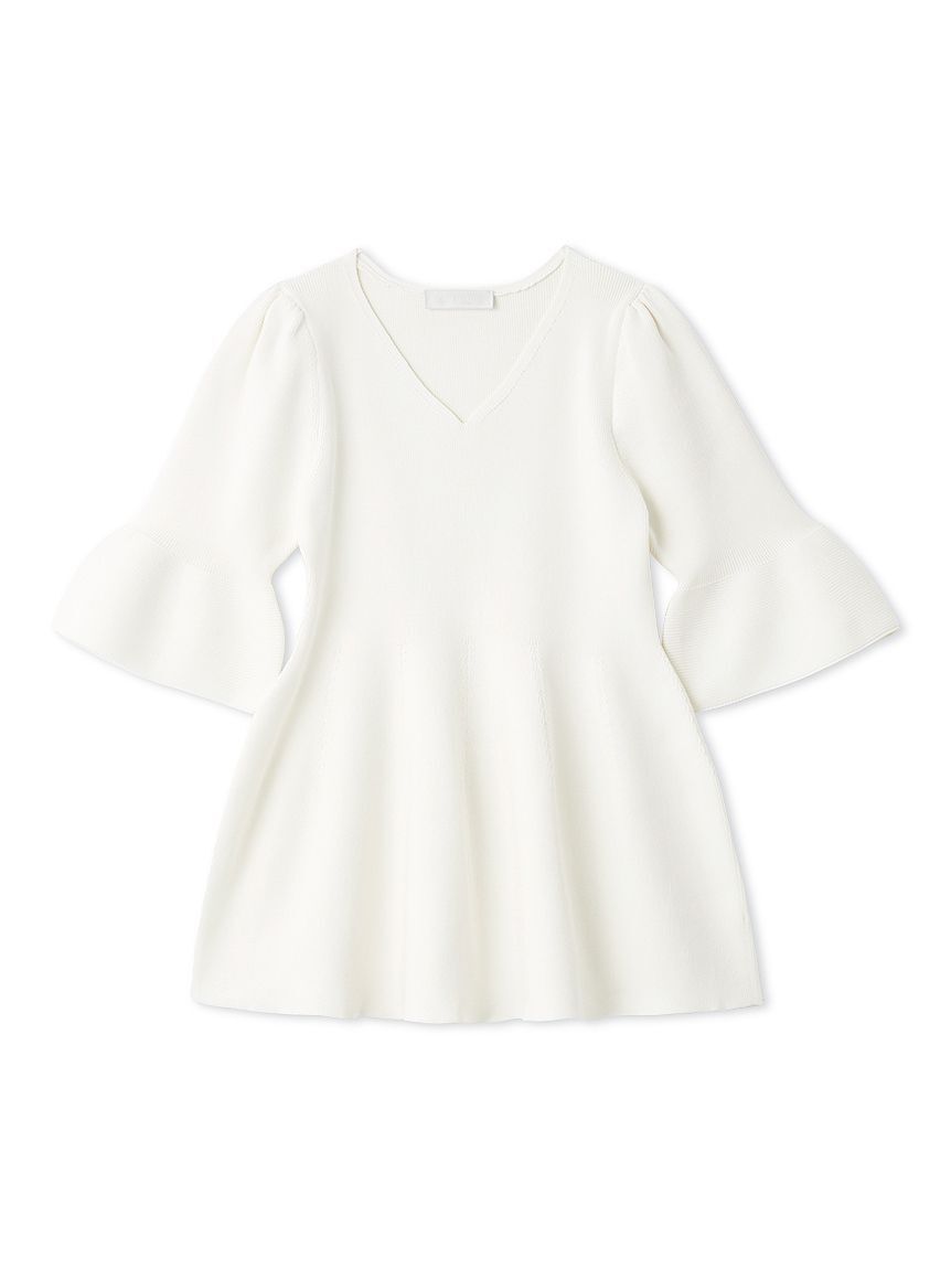 CELFORD「【洗える】ベルスリーブペプラムニットプルオーバー」|ニット・セーター|OWHT