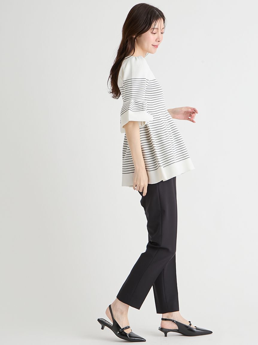 CELFORD「【洗える】ベルスリーブペプラムニットプルオーバー」|ニット・セーター|