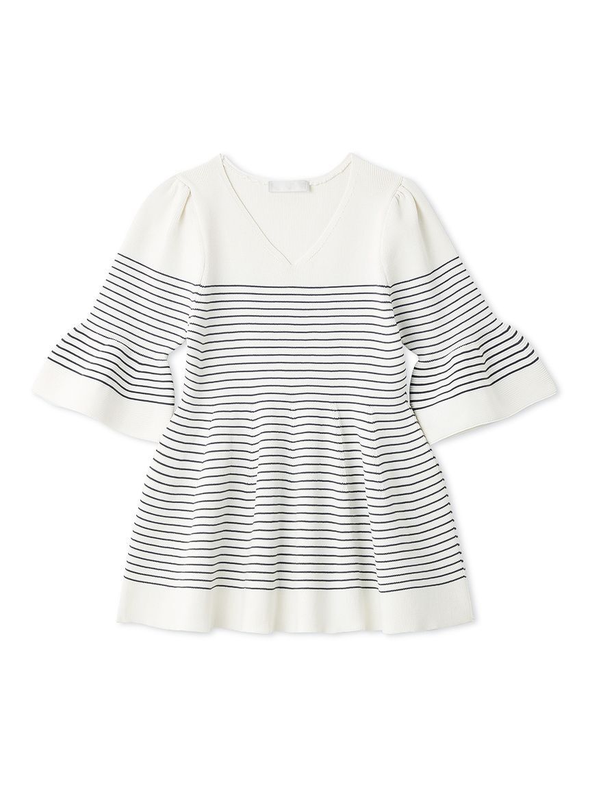 CELFORD「【洗える】ベルスリーブペプラムニットプルオーバー」|ニット・セーター|