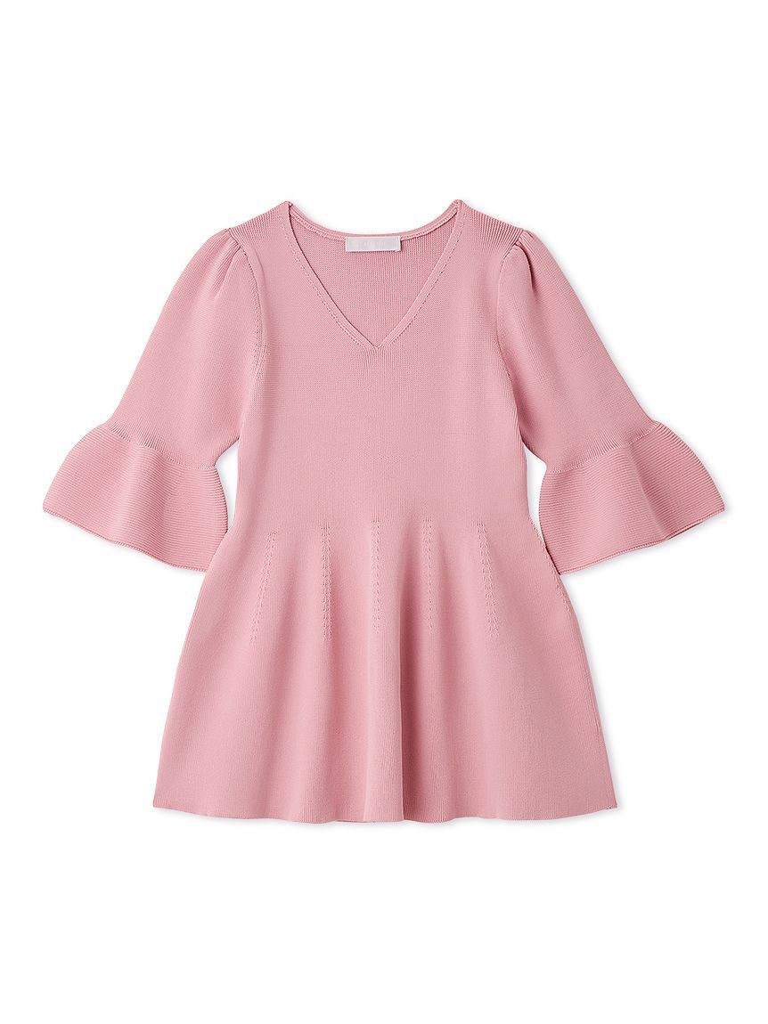 CELFORD「【洗える】ベルスリーブペプラムニットプルオーバー」|ニット・セーター|