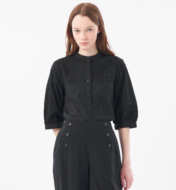 MACKINTOSH PHILOSOPHY「フラワーレースブラウス」|シャツ・ブラウス|ブラック