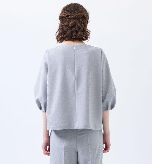 MACKINTOSH PHILOSOPHY「サマーサッカーパフスリーブブラウス」|シャツ・ブラウス|