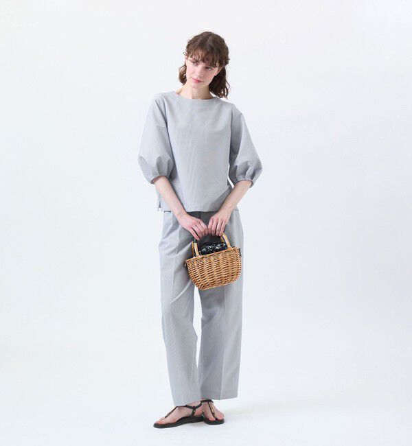 MACKINTOSH PHILOSOPHY「サマーサッカーパフスリーブブラウス」|シャツ・ブラウス|