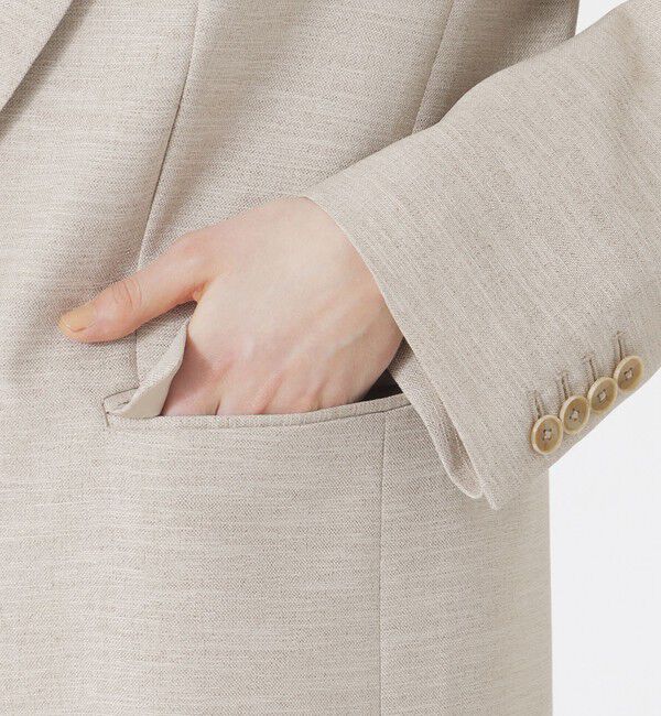  「【セットアップ対応】オックスリネーラジャケット」|テーラードジャケット|