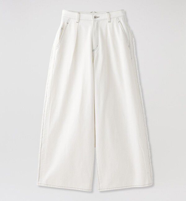  「サイドフリンジワイドデニム」|デニム|