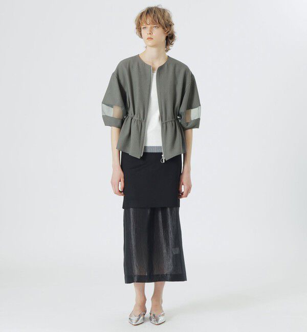  「バブルジャカードペプラムブルゾン」|ブルゾン・スタジャン|