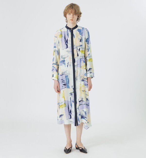  「ニュアンスプリントワンピース」|ワンピース|