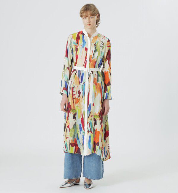  「ニュアンスプリントワンピース」|ワンピース|