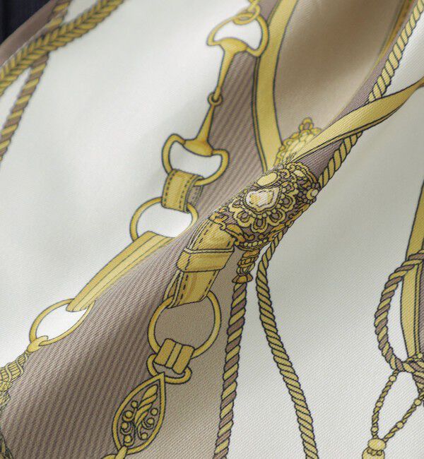  「スカーフコンビカットアウトニット」|Tシャツ・カットソー|