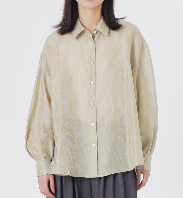  「ジャカードバックボタンオーバーシャツ」|シャツ・ブラウス|