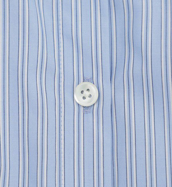  「ストライプブロックシャツワンピース」|ワンピース|