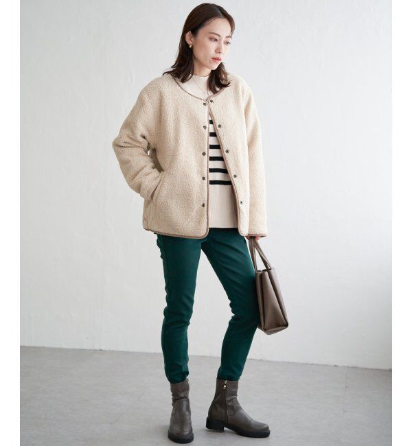 ikka「バックスリットボーダーニットプルオーバー」|ニット・セーター|