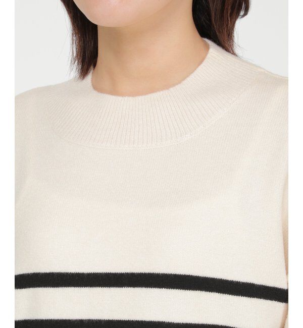 ikka「バックスリットボーダーニットプルオーバー」|ニット・セーター|