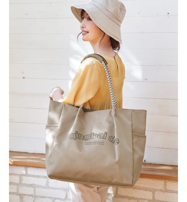 ikka「撥水ロゴ入りビッグトートバッグ」|その他|