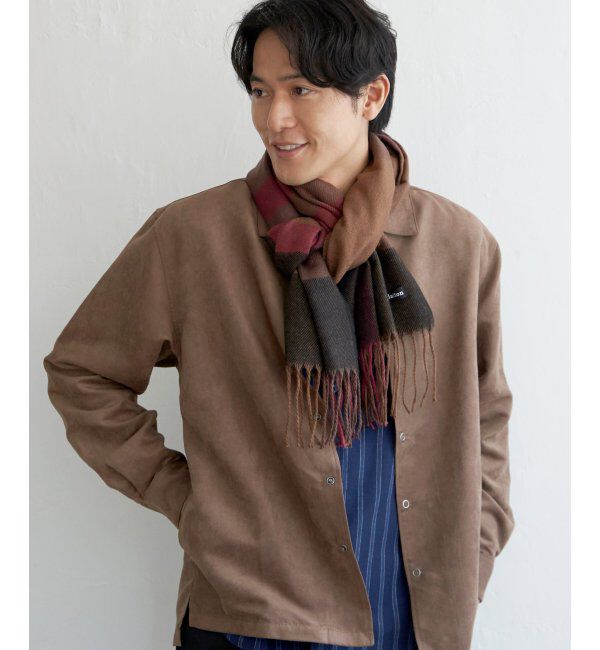 ikka「【抗菌防臭】チェックマフラー」|マフラー|