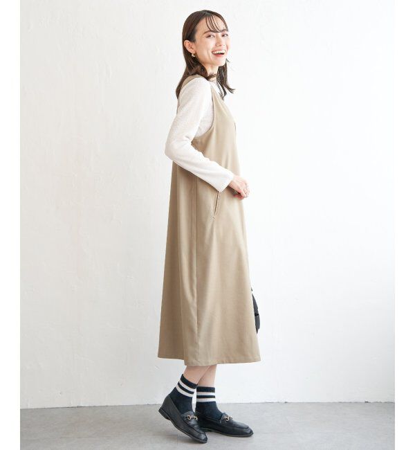 ikka「【2点セット】ジャンパースカートセット」|ワンピース|