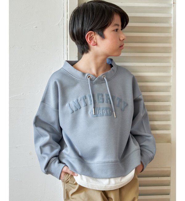 ikka kids「カノコDBルーイカレッジロゴPO」|Tシャツ・カットソー|サックスブルー