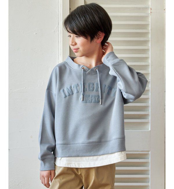 ikka kids「カノコDBルーイカレッジロゴPO」|Tシャツ・カットソー|
