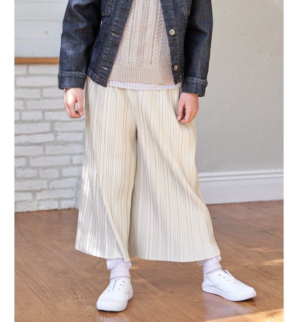 ikka kids「LKカットプリーツワイドパンツ」|その他|