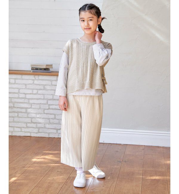 ikka kids「LKカットプリーツワイドパンツ」|その他|