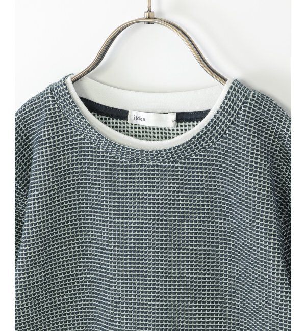 ikka kids「【親子コーデ】冷感ワッフルフェイクTシャツ（120~160cm）」|Tシャツ・カットソー|