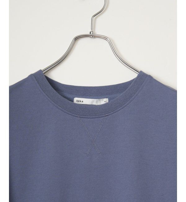 ikka「冷感スウェットライク半袖プルオーバー」|Tシャツ・カットソー|
