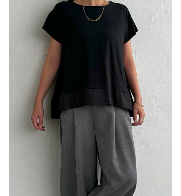 Lbc with Life「Aライン裾切り替えカットソー」|その他|