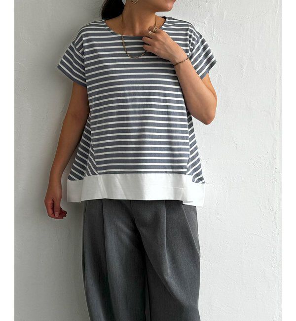 Lbc with Life「Aライン裾切り替えカットソー」|その他|