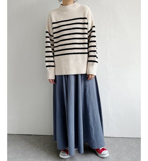 Lbc with Life「マットモール畦ニットプルオーバー」|カーディガン|