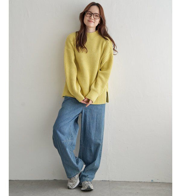 Lbc with Life「マットモール畦ニットプルオーバー」|カーディガン|