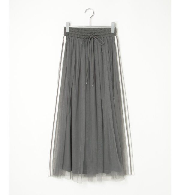 VENCE share style「サイドラインチュールスカート」|スカート|
