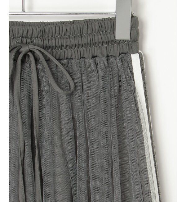 VENCE share style「サイドラインチュールスカート」|スカート|