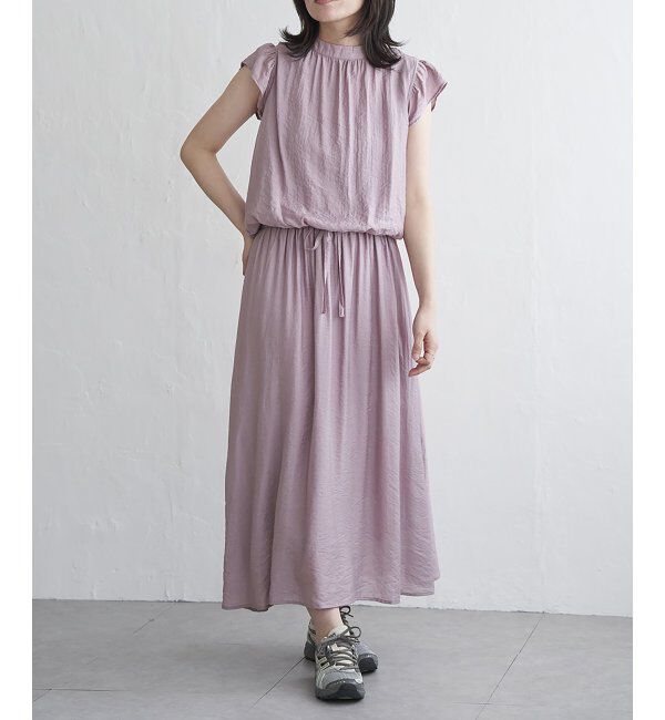 VENCE share style「RNオーガンプチハイネックワンピース」|ワンピース|