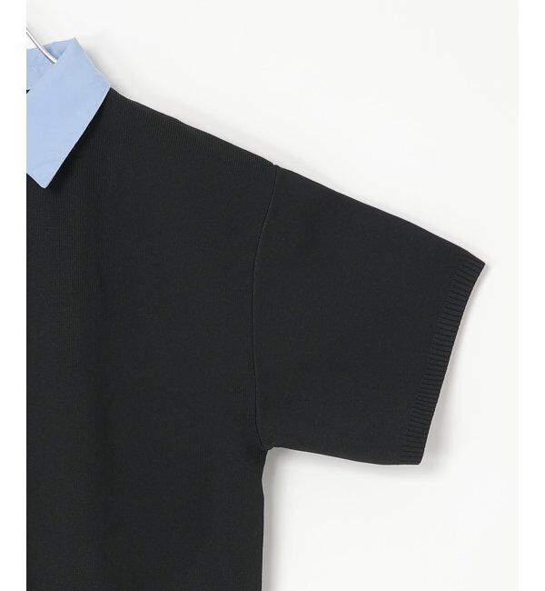 VENCE share style「シャツ襟 半袖ポロニット」|シャツ・ブラウス|