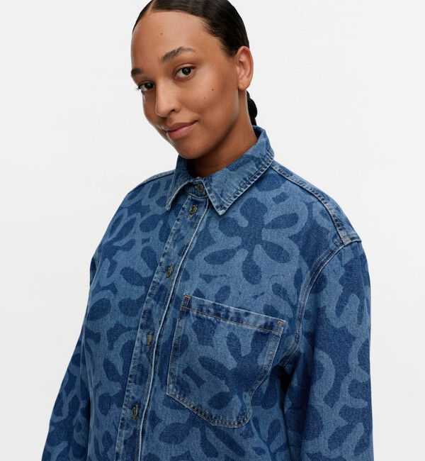 Marimekko「Maridenim Vaihe Kukka シャツ」|シャツ・ブラウス|